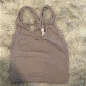 Light purple racer back top